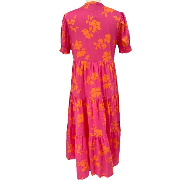 Southern Tide Nadine V-Neck Smocked Cotton Lawn Maxi Dress M NWT $178 Beach - Picture 9 of 16